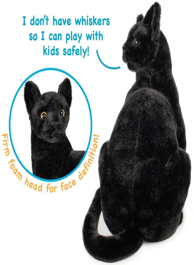 TigerHart Boone The Black Cat - 13 Inch Stuffed Animal Plush - Image 4
